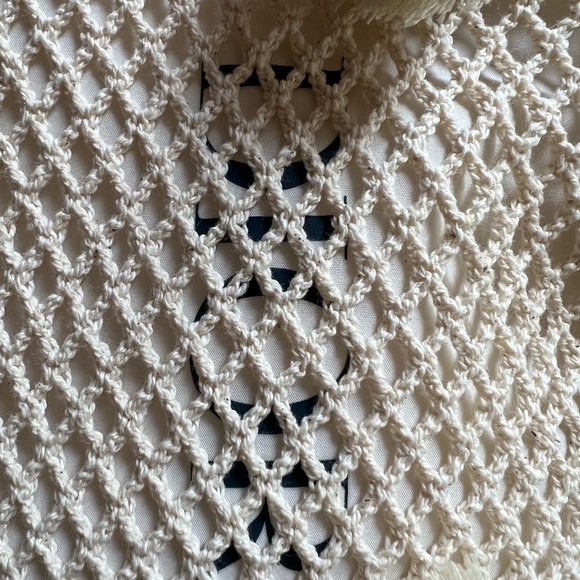 Dior cross body crochet bag with tassels - Picture 3 of 3